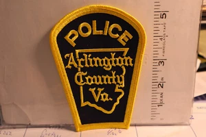 police patch  ARLINGTON COUNTY POLICE VIRGINIA YELLOW - Picture 1 of 1