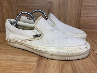 Vintage🇺🇸 VANS Vans NOSS Made In The USA White Canvas Sz 6.5 Men's Shoes  - Image 1 of 4