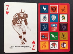 GINO MARCHETTI ~ 1963 STANCRAFT *RARE* RED BACK Set Break #7H NR-MINT+ - Picture 1 of 1