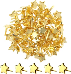 100Pcs Split Pins, Metal Paper Fasteners Mini Brads, 10Mm X 8Mm round Scrapbooki - Picture 1 of 8