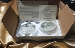 Lenox Oval Covered Fruits Of Life Keepsake Box Ivory W Gold Trim Small New - Picture 1 of 8