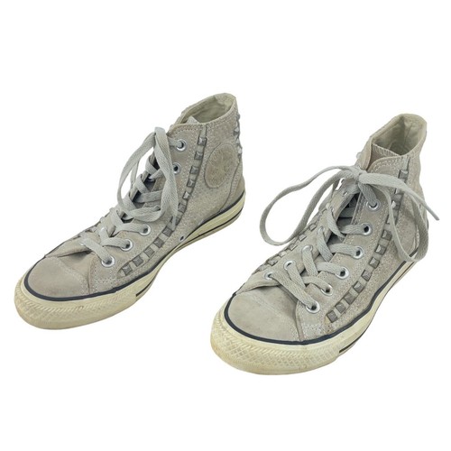 Sneakers piatte Converse One Star da donna grigie con borchie in pelle taglia 6 5