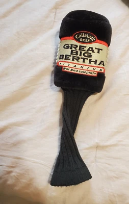 CALLAWAY GOLF CLUB HEAD COVER SOCK GREAT BIG BERTHA Sole Plate #1 WAR BIRD - Image 1 of 4