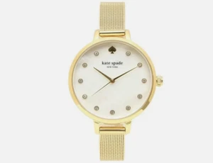 Kate Spade KSW1491 Metro Damenuhr Edelstahl Vergoldet Perlmuttzifferblatt - Bild 1 von 2