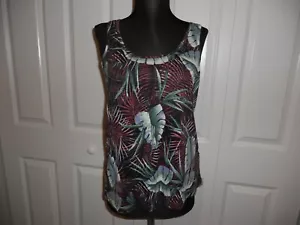 NUEVO CON ETIQUETAS MADEWELL 1937 TANQUE DE LINO SELVA TROPICAL IMPRESIÓN PALMA TALLAS PEQUEÑAS Y MEDIANAS - Imagen 1 de 15