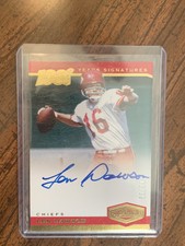 Len Dawson 2019 Panini Plates And Patches On-Card Auto /99 KC Chiefs SB MVP READ