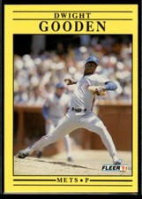 1991 Fleer Dwight Gooden New York Mets #148