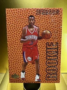 1996 - 1997 Upper Deck Rookie Exclusives Allen Iverson Philadelphia 76ers #R1 💎 - Picture 1 of 2