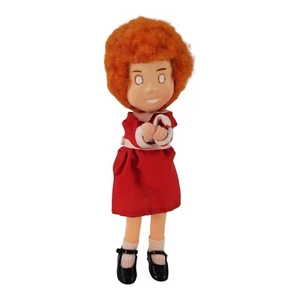 Applause Little Orphan Annie 1982 Pen Pen Grabber Clip On Doll, 5" Vintage - Bild 1 von 7