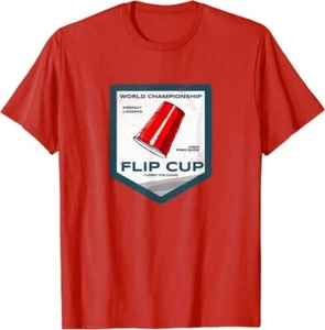 Retro Flip Cup World Championship T-Shirt *NEW 10 Colors* - Picture 1 of 11
