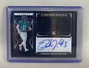 Parche doble automático Obsidian Parker Washington RPA Rookie 2023,/199 - Imagen 1 de 2