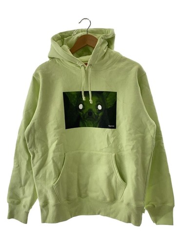 Felpa Supreme con cappuccio M cotone verde usata