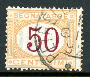 Italy 1884 Postage Due 50¢ Scott #J10 VFU T446 - Picture 1 of 6