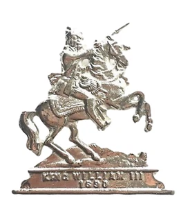 Großer King Billy of Orange Lodge Orden vernickelt für Halsband Schärpe - Bild 1 von 4