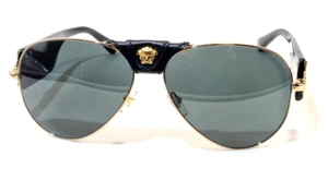 VERSACE edle Flieger Sonnenbrille/sunglasses MOD.2150-Q 140 3N/Italy/wie Neu - Bild 1 von 9
