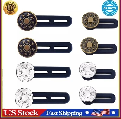8 PCS Button Extenders for Jeans, Pants Button Extender, Waist Extenders for Pan - Image 1 of 4