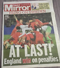 Newspaper daily mirror July 4th 2018 England World Cup beat Columbia