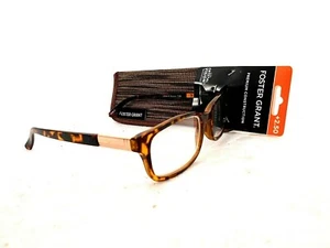 Foster Grant Premium Tortoise Brass Boston Way Style Reading Glasses Spring Hng - Picture 1 of 8