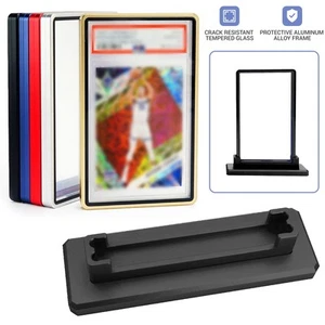 PSA CGC Magnetic Slab Case Protector For Graded Card Metal Bumper+Display Stand - Picture 1 of 23