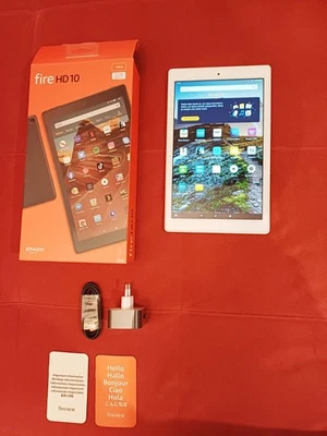 Amazon Fire HD10 (9.Gen.) Tablet 10,1“ WiFi 32GB 1080p weiß OVP - Bild 1 von 4