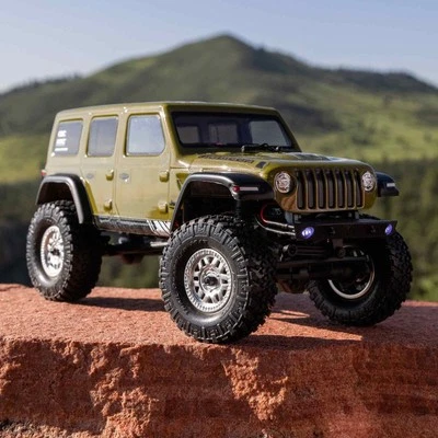 SCX24 Jeep Wrangler JLU 4X4 RTR Grün - Detailgetreue Karosserie, LiPo Akku - Bild 1 von 4