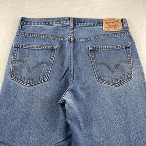 Jeans vintage Levi's 550 uomo 36x32 blu lavaggio medio ampio relaxed fit denim Y2K - Foto 1 di 10
