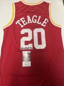 Terry Teagle Autographed Houston Rockets Jersey JSA Authenticated J67 - Picture 1 of 4