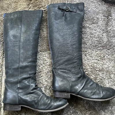 Görtz 41 Damen Stiefel Lederstiefel knielang flacher Schuh  - Bild 1 von 4