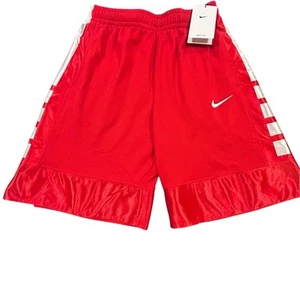 Nike Shorts Youth Size L Dri-FIT Red Basketball Moisture Wicking Pocketed NEW - Picture 1 of 10