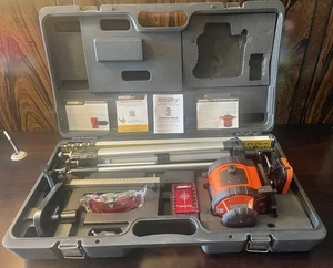 NEW JOHNSON LASER LEVEL 40-6705 Complete Kit With Manuals In Original Case - Picture 1 of 21