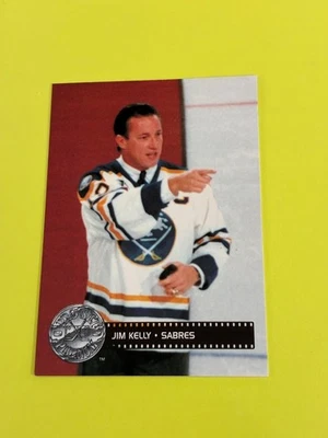 1991-92 Pro Set Platinum #293 Jim Kelly Buffalo Sabres Jersey - Image 1 of 2