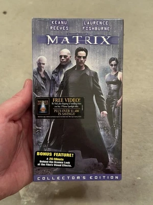 The Matrix (VHS, 1999, Collectors Edition) Tape Brand New Factory Sealed Rare - Image 1 of 4