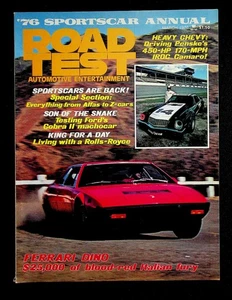 Road Test Magazine MARCH  1976 Sports Car Annual Ferrari Dino $25,000 - Picture 1 of 3