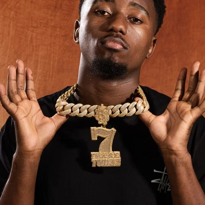 Colar corrente pingente coroa guerreiro dólar joias hip hop preenchimento dourado CZ Gfit DJ - Imagem 1 de 4