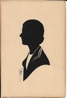 Dai Vernon hand-cut silhouette signed and dated 1930, from the great Magician