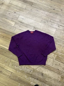 Gr. S - Supreme Pilled Pullover Lila - Bild 1 von 5