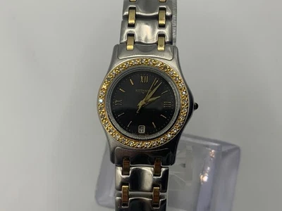 Швейцарские кварцевые часы Wittnauer «Золотая одиссея» с бриллиантовым безелем золото 18 карат и нержавеющая сталь - Изображение 1 из 4