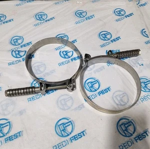2er Pack 6" Mikalor Klemme, für M2A2 Motor, Schraube, konstante Spannung, rostfrei - Bild 1 von 19