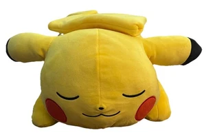 Pokemon 18” Sleeping Pikachu Soft Plush Pillow OB - Picture 1 of 2