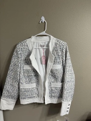 Chaqueta blanca Nanette Lenore para mujer talla grande precio de venta sugerido por el fabricante 148 USD Foto 1 de 4