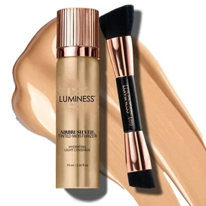 LUMINESS Silk Airbrush Spray Foundation & Buffing Brush Kit - 100-Tan - Picture 1 of 5
