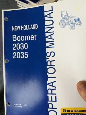 New Holland Tractor T2310, T2320, Boomer 2030 2035 T2210 T2220 Manual de Operadores  Foto 1 de 4