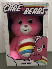 BRAND NEW 2020 Care Bears Pink Cheer Bear 14" Soft Loveable Huggable Plush