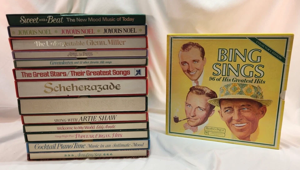 14 Vinyl Box Set Lot - Bing George Wright Shaw Arnold Miller Jazz Romance Pop - Image 1 of 4