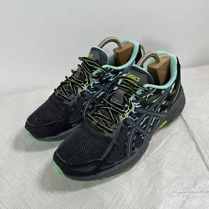 Asics Womens T7G6N Black Green Yellow Gel Venture Shoes Sz 10 Athletic Sneakers - Picture 1 of 19