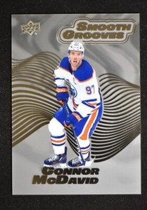 2022-23 UD Extended Series Smooth Grooves #SG16 Connor McDavid - Edmonton Oilers