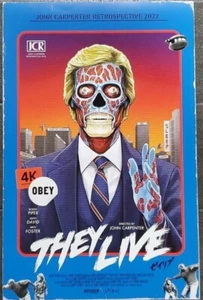 THEY LIVE 2022 Horror Reproduction mini Poster Japan John Carpenter - Picture 1 of 2