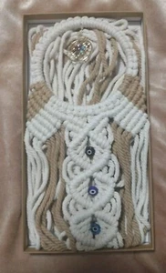 Nordic Boho Macrame Dream Catcher Wall Hanging Handmade Tassel Room Decor Gift - Picture 1 of 6