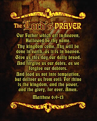 Lord's Prayer Throw Plush Comfort Gift Full body Matthew 6:9-13 - Image 1 of 2