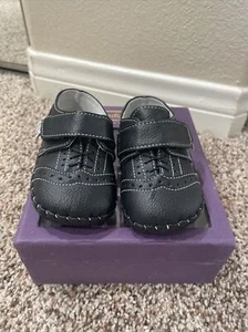 Pediped Baby Boy Black Shoes size 0 - 6 months - Picture 1 of 9